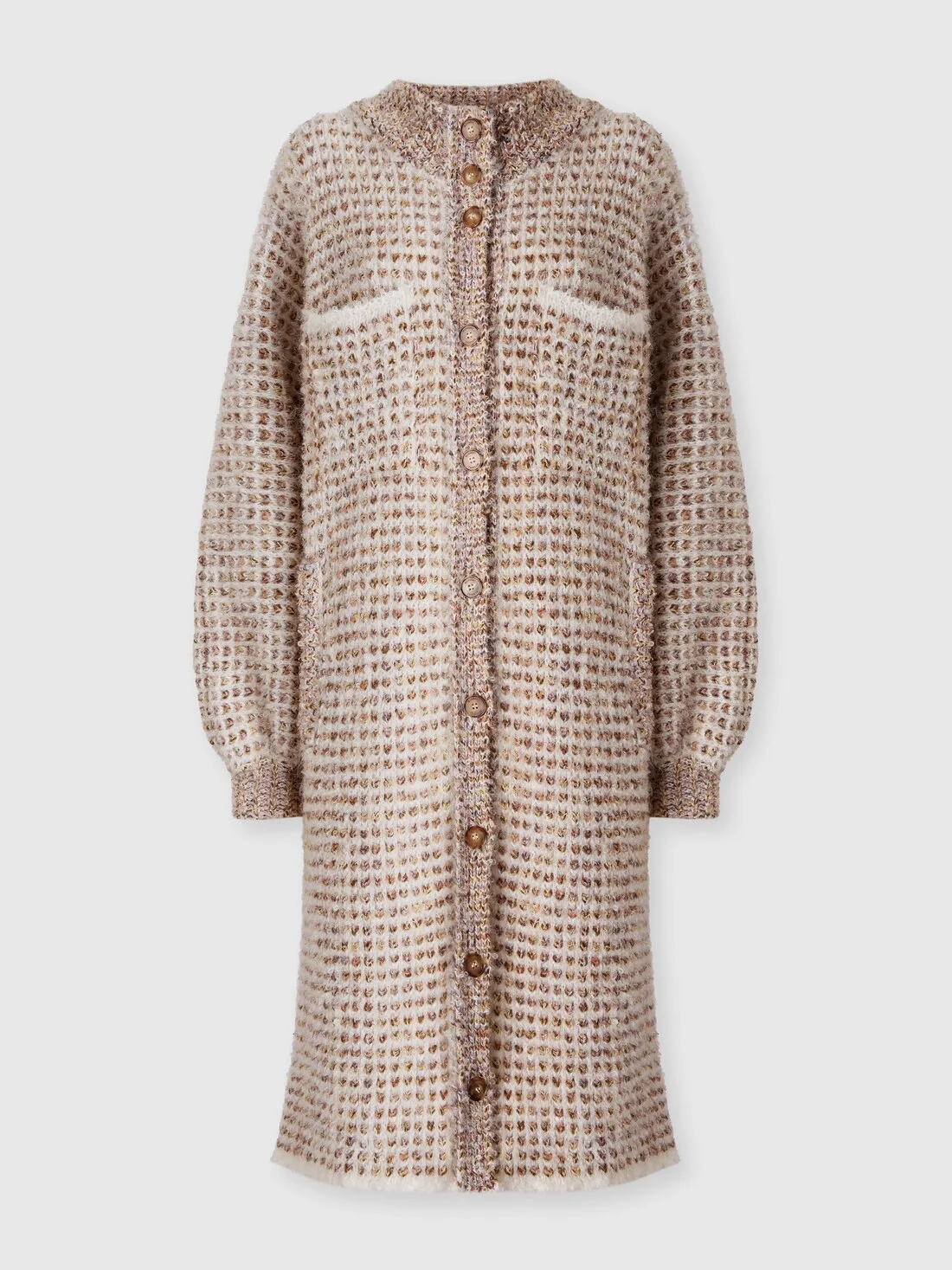 Mohair and alpaca duster coat - 1