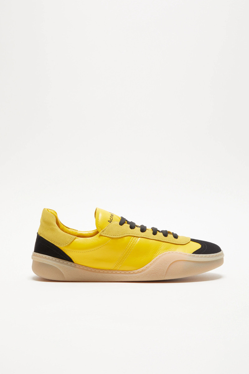 Lace-up sneakers - Yellow/black - 1