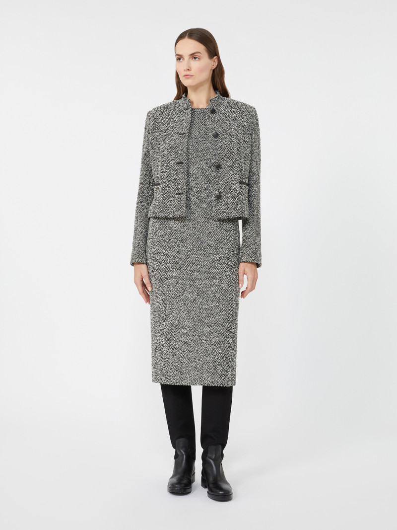 Max Mara GIUGNO Bouclé jersey midi dress outlook