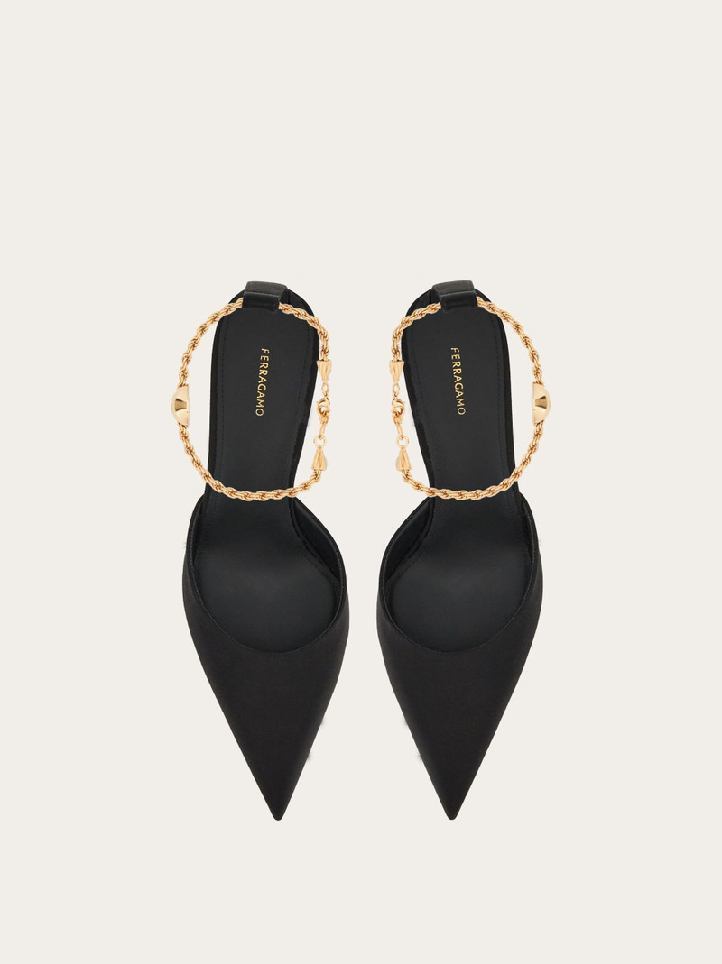 FERRAGAMO Pump shoe with ankle chain outlook