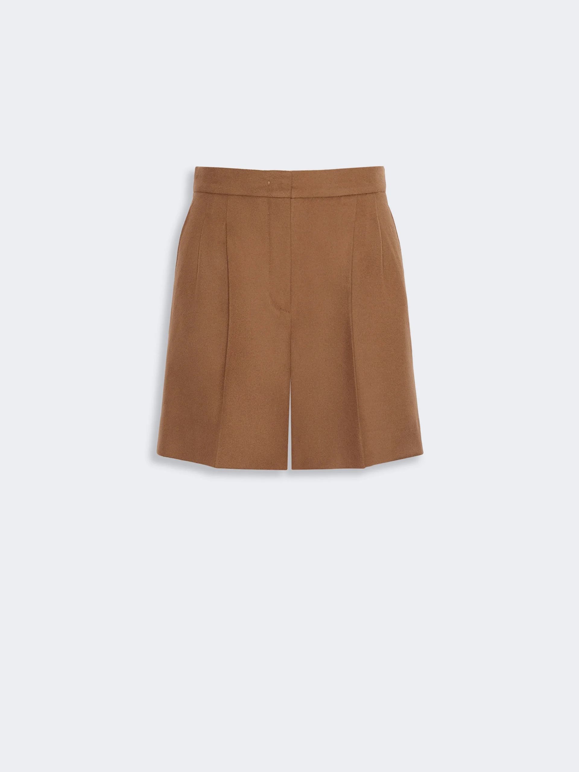 RAGAZZA Wool broadcloth shorts - TOBACCO - 1
