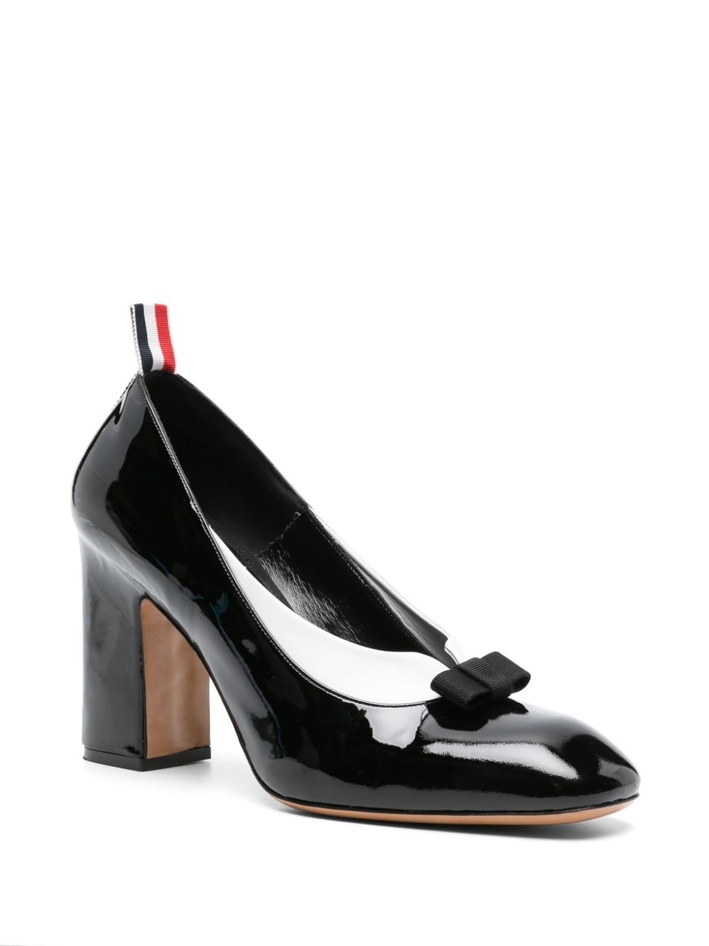 90mm patent-leather court pumps - 2