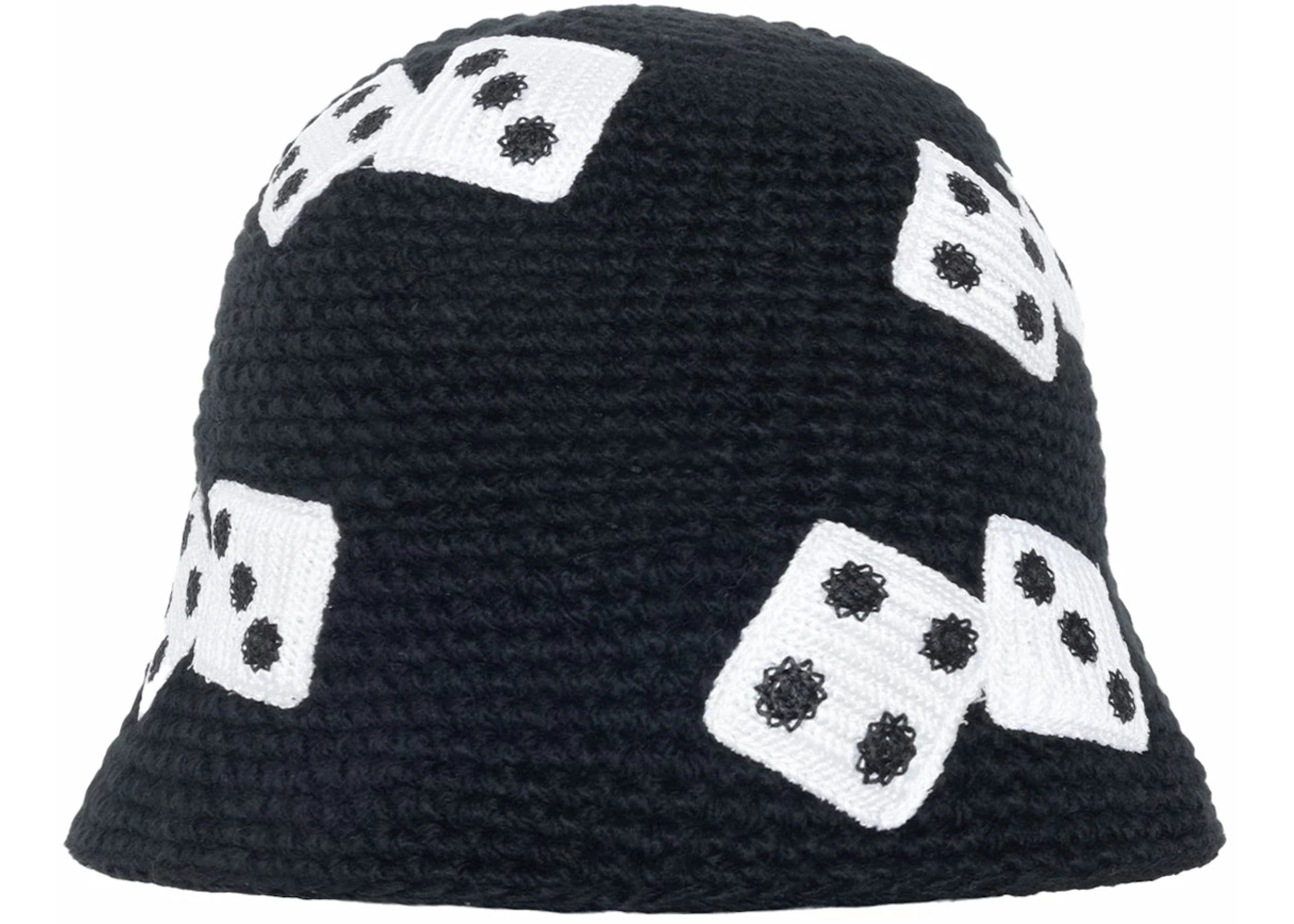 Stussy Dice Knit Bucket Hat Light Grey - 2