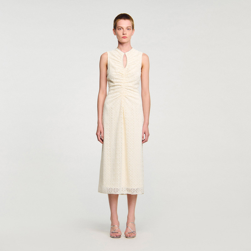 Sandro LACE KEYHOLE MAXI DRESS outlook