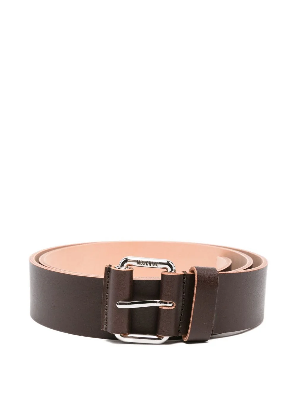 leather buckle belt - 1