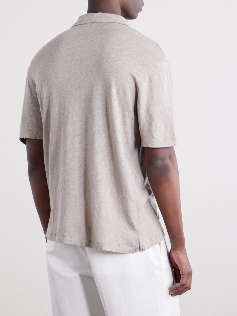Knitted Linen Polo Shirt 4