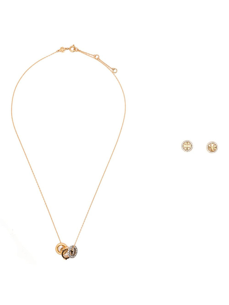 Miller crystal-embellished necklace and earring set 1