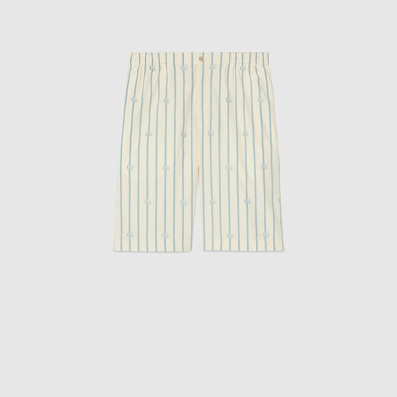 Double G stripe cotton shorts 1