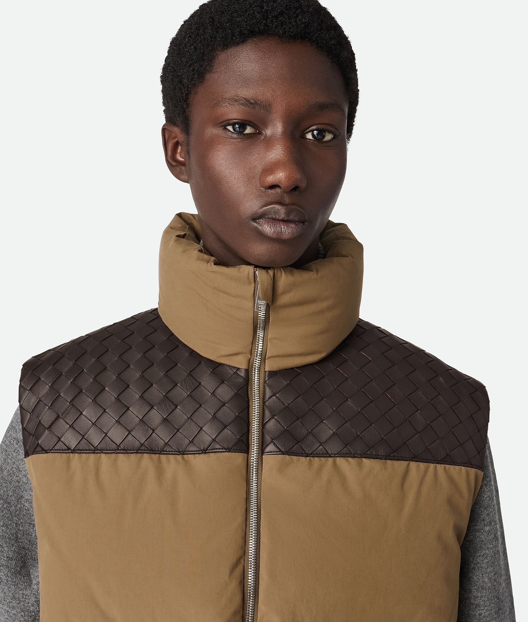 Frosted Poplin Puffer Gilet - 4