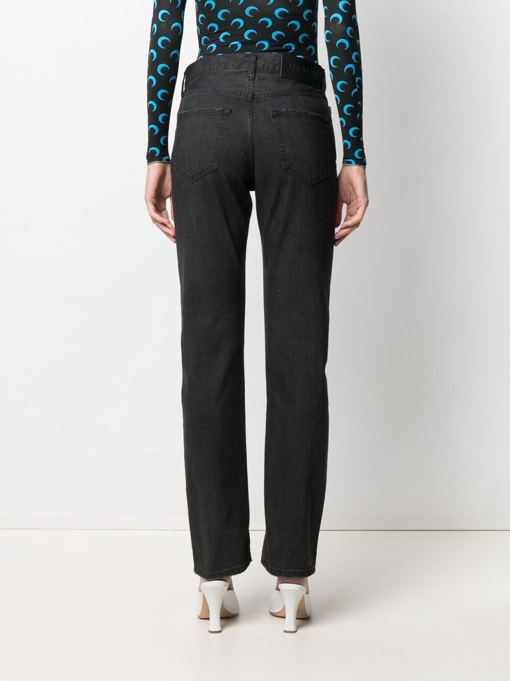 high-rise straight leg jeans - 4
