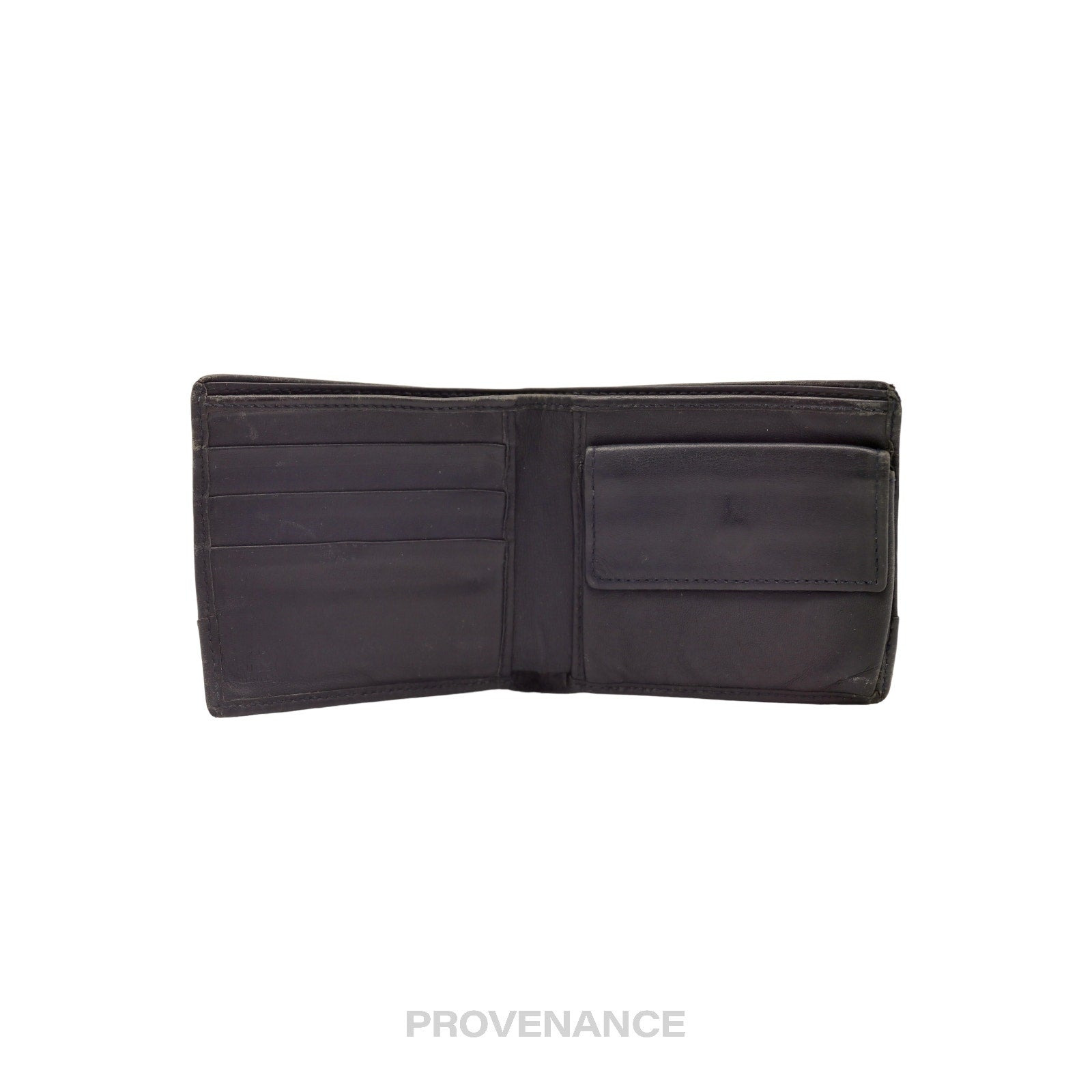 Gucci Bifold Wallet - Black Micro Guccissima Leather - 5