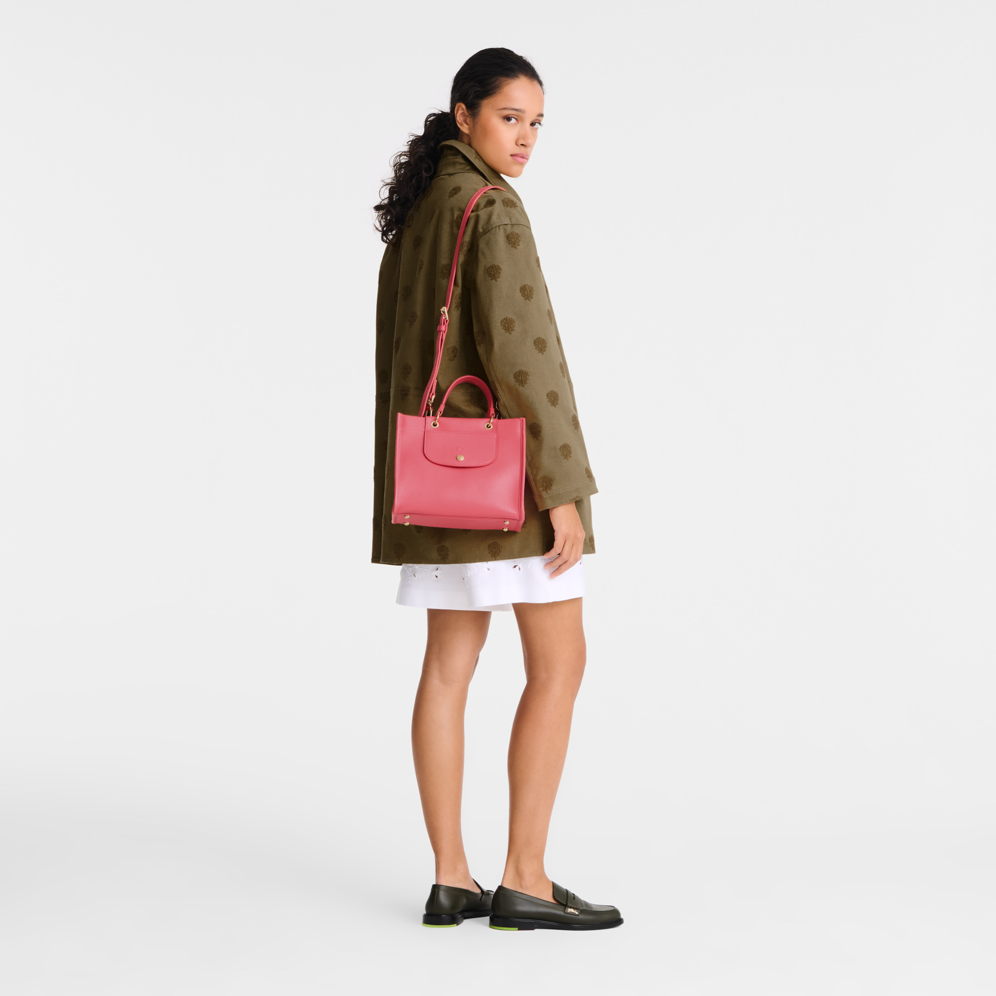 Cabas Longchamp S Handbag Blush - Leather - 2