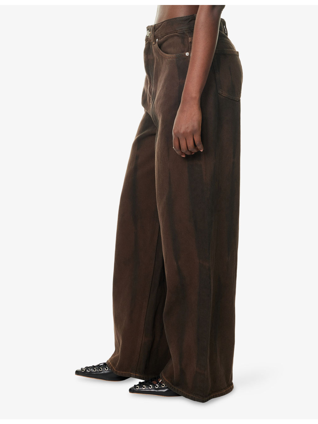 Baggy  Washed Denim Jeans - 3