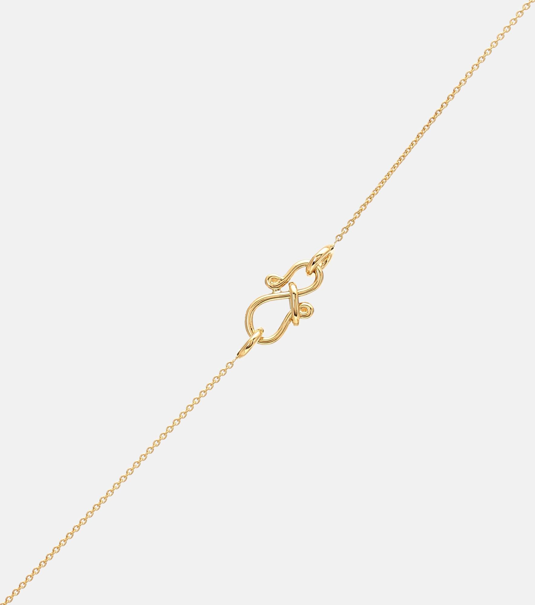 Diamante Simple 18kt gold and diamond necklace - 4