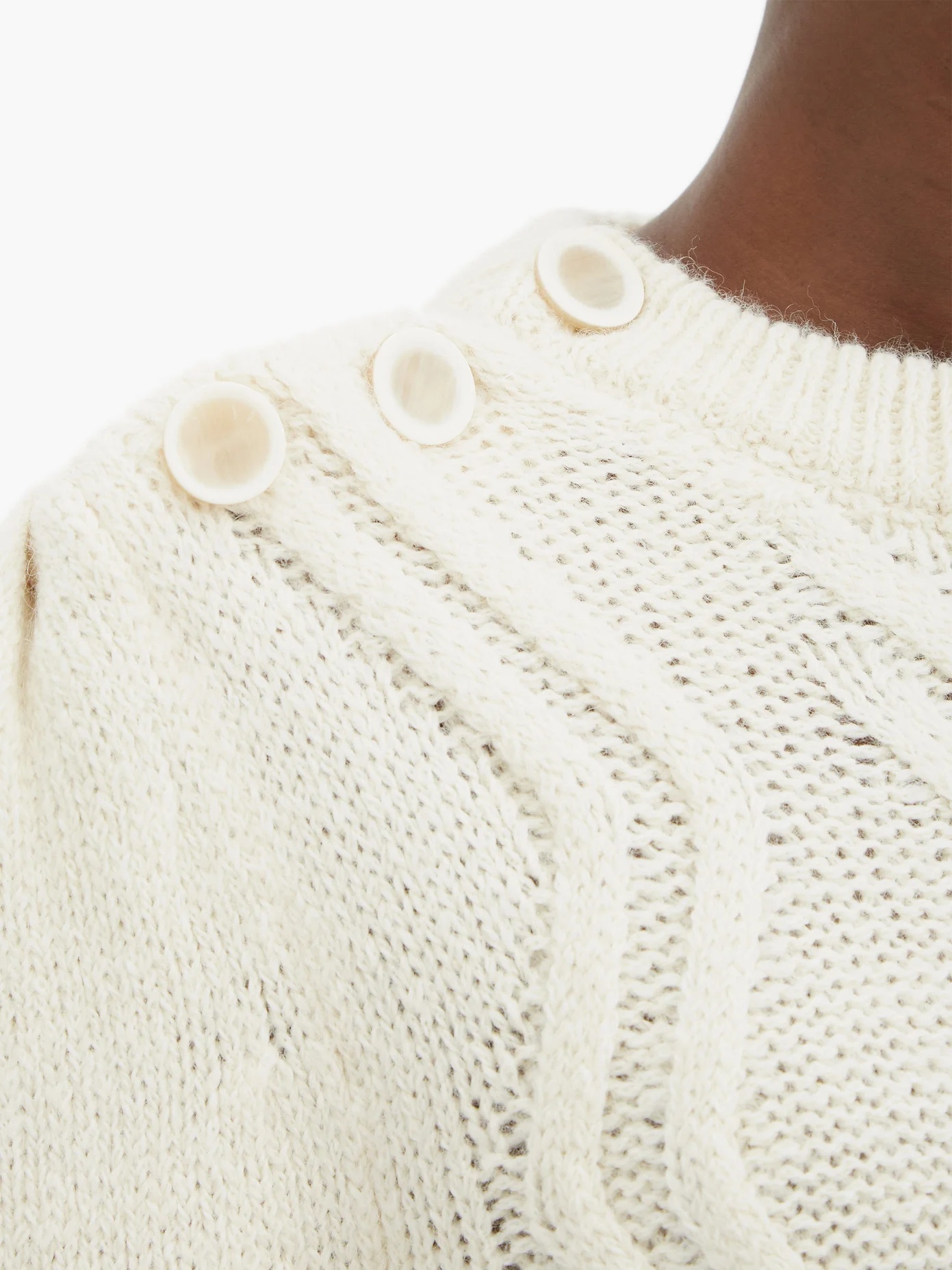 Devlyn cable-knit alpaca-blend sweater - 4