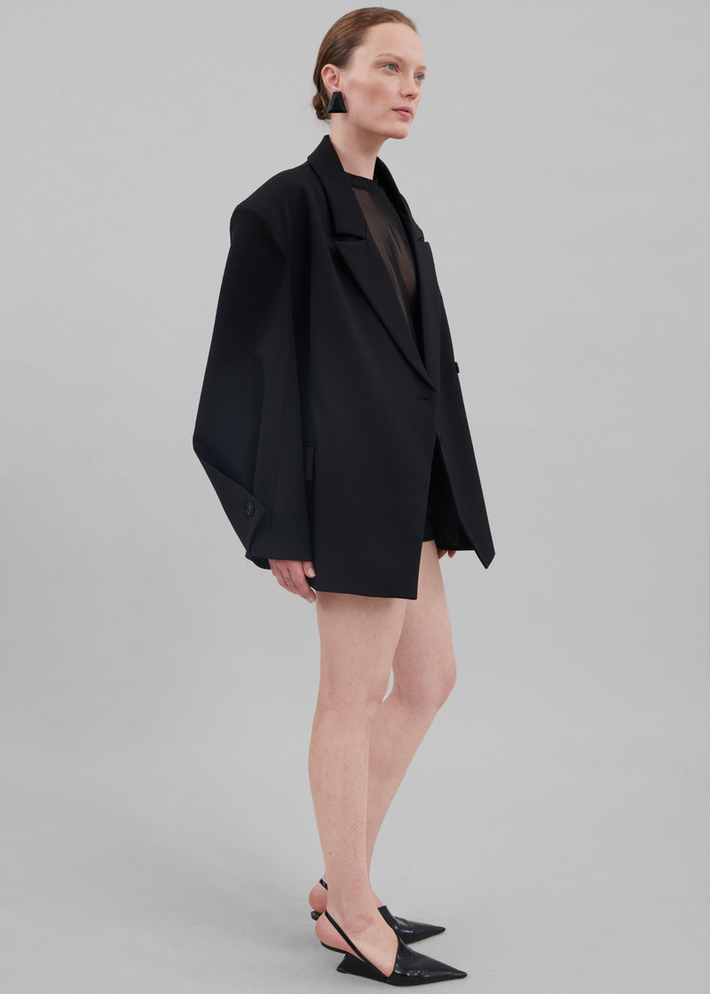 Pia Boxy Blazer - Black 8