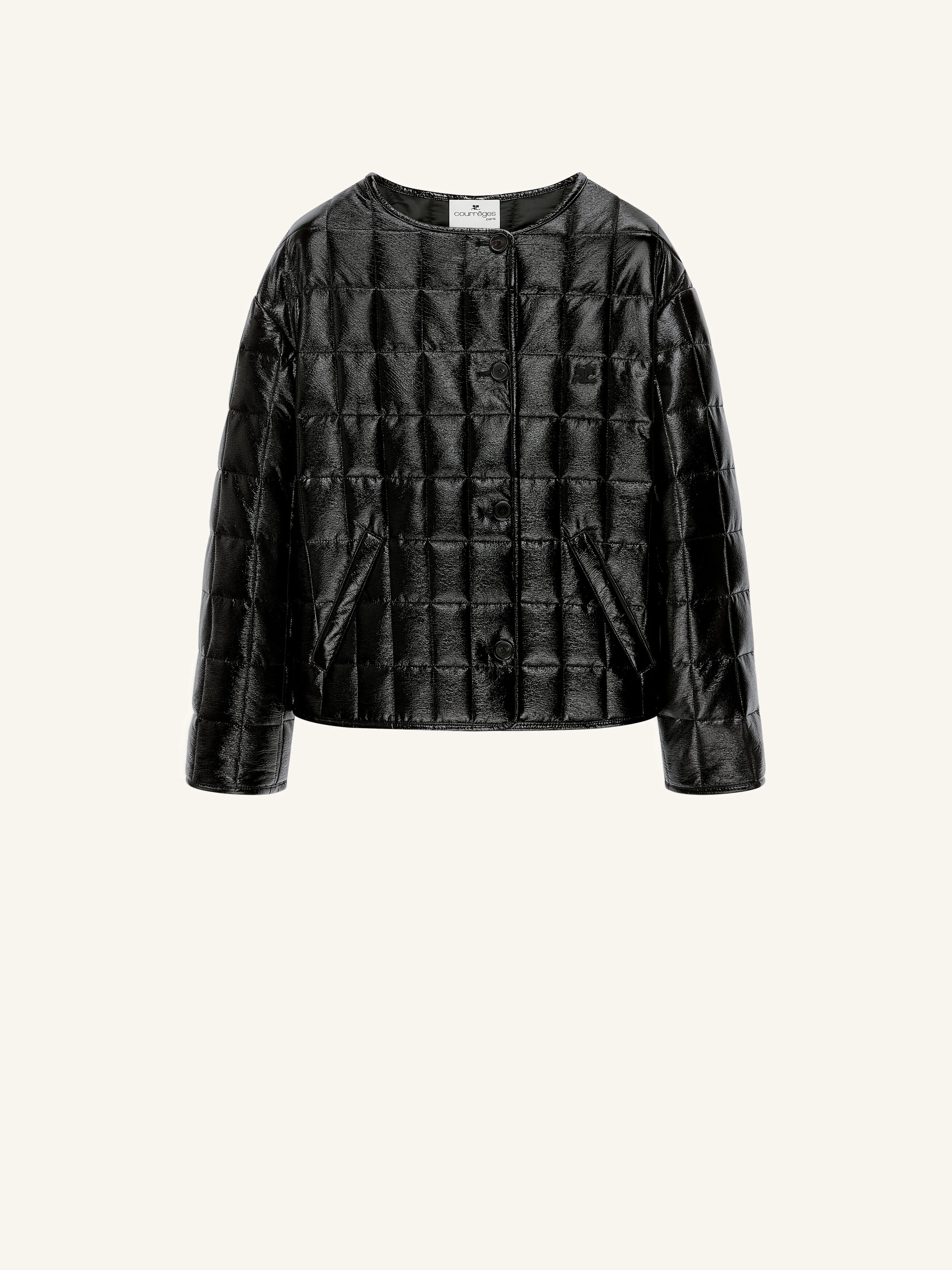 QUILTED VINYL JACKET - 1