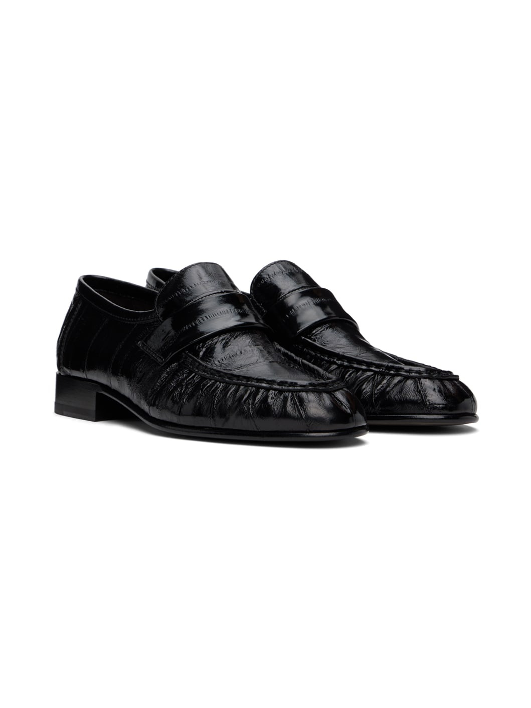 Black Soft Loafers - 4