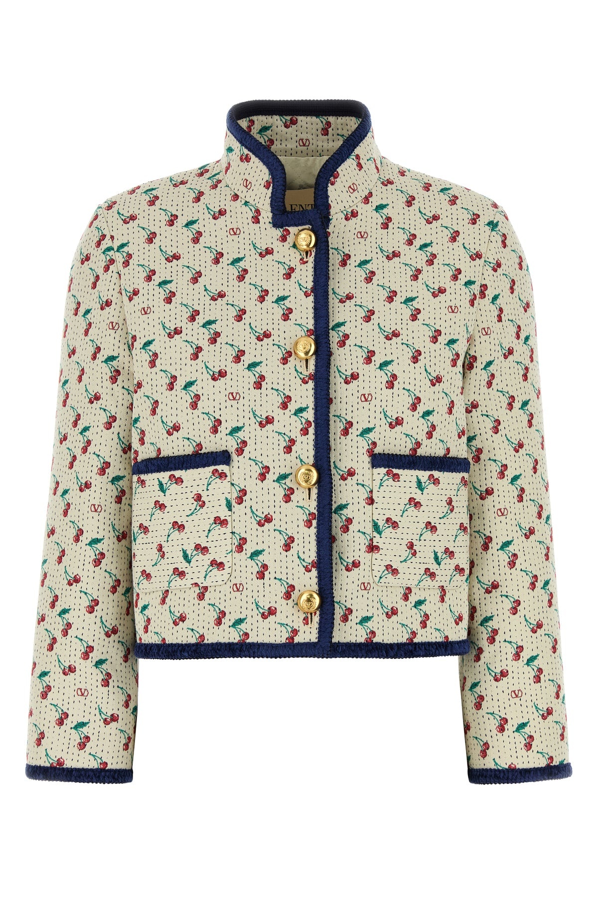 Embroidered jacquard jacket - 1