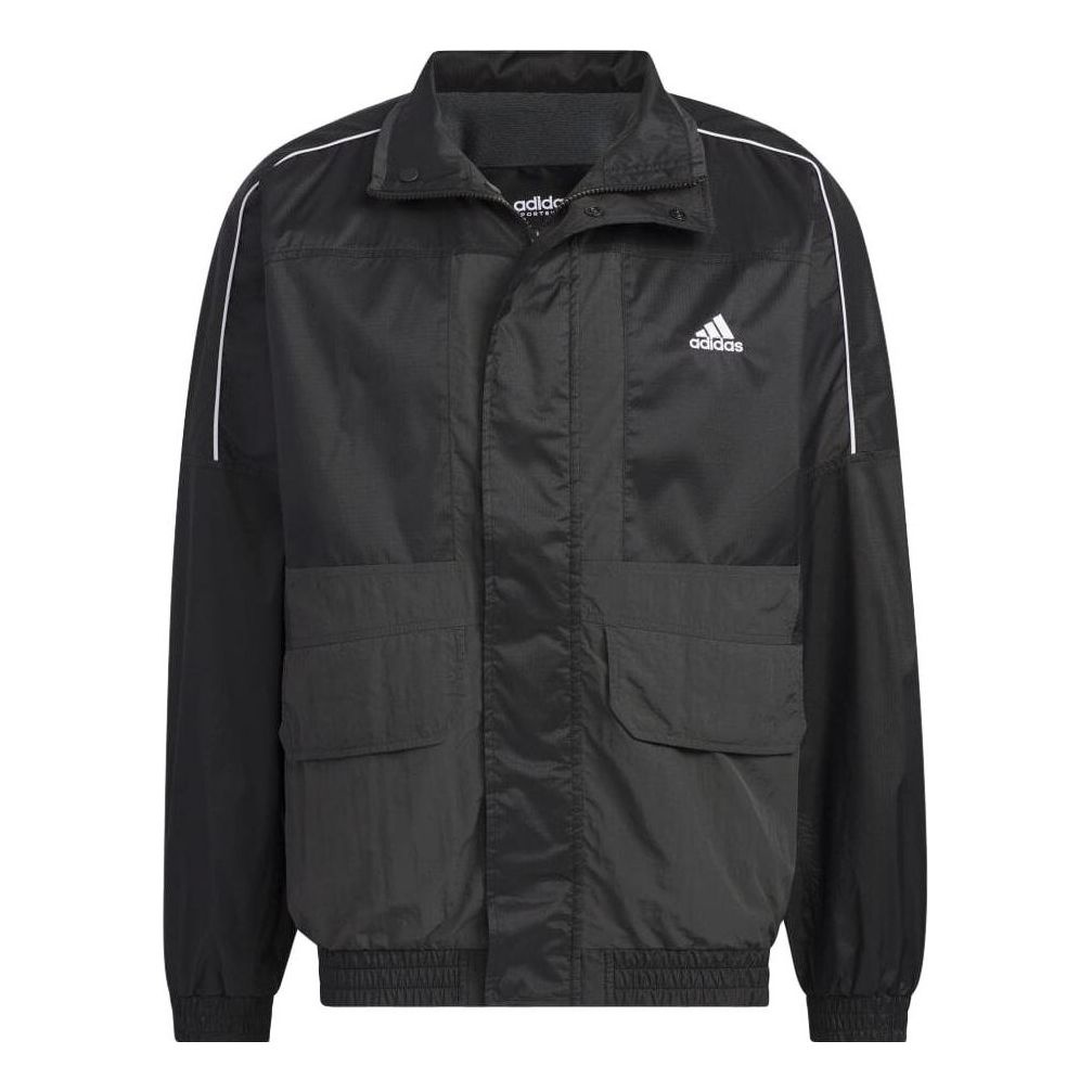 adidas Warding Oversized Fit Woven Full Zip Jacket 'Black' IK7326 - 1