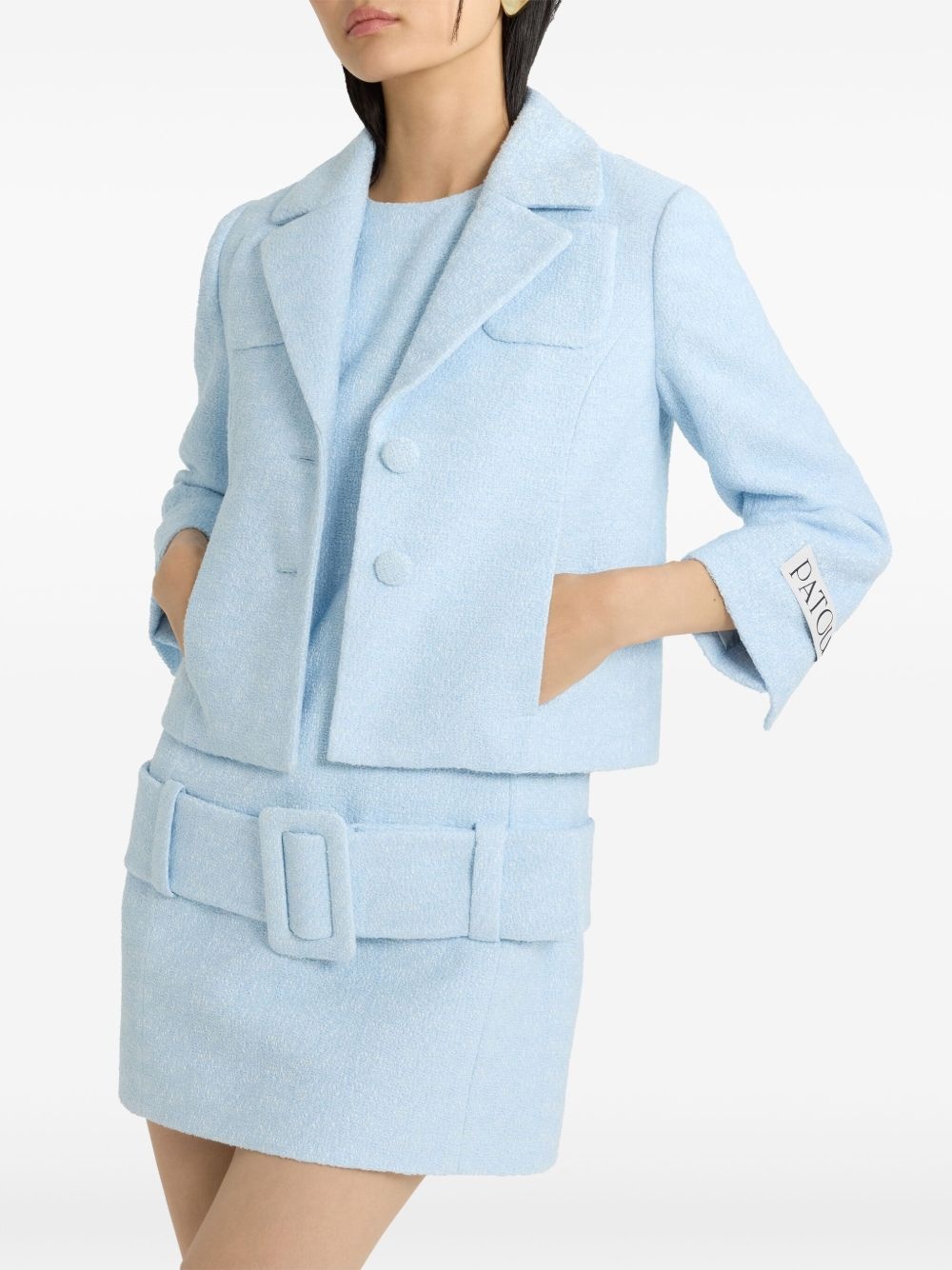 cropped tweed jacket - 4