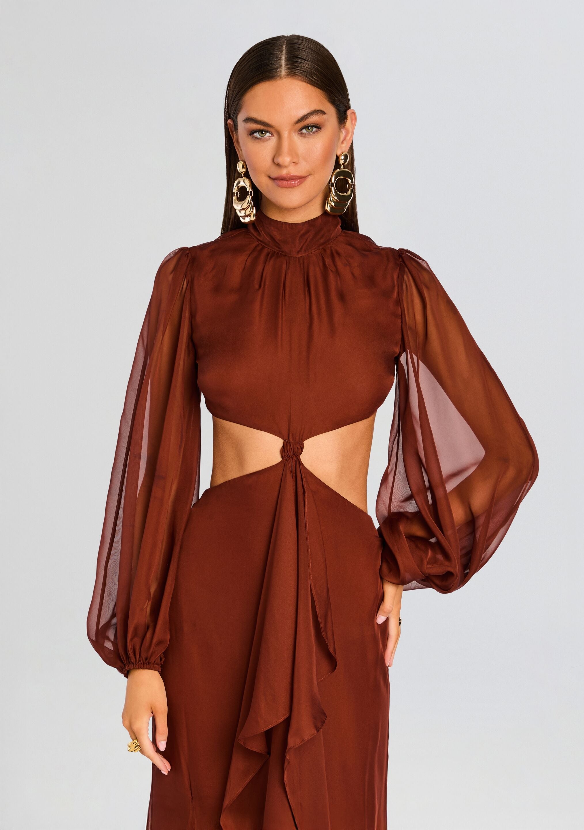 ROSALINDA CHIFFON DRESS - 6