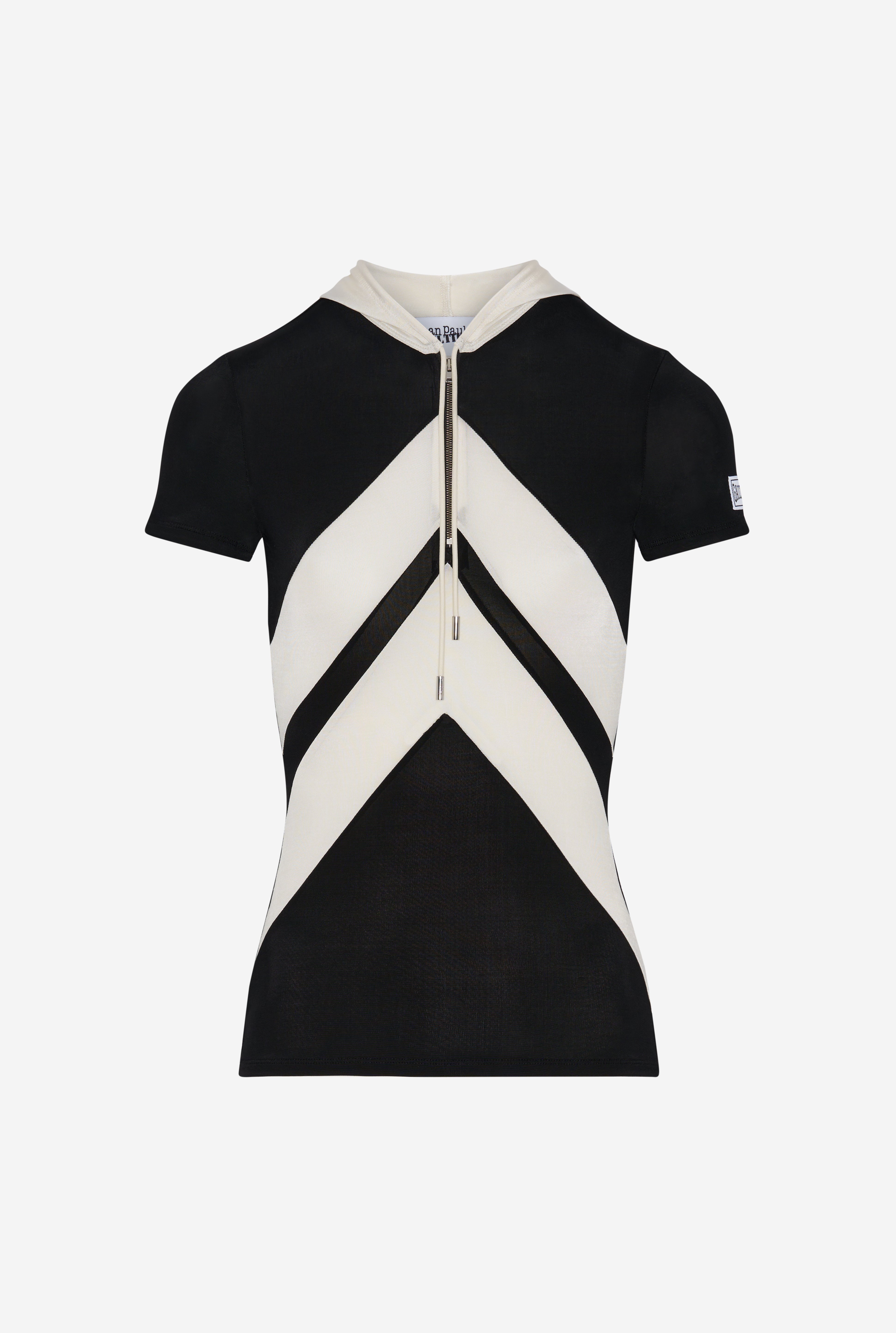 THE BLACK T-SHIRT WITH CHEVRONS - 5