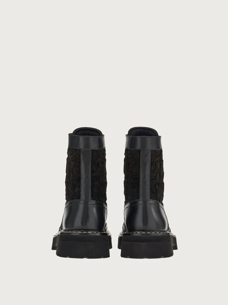 COMBAT BOOT WITH GANCINI ORNAMENT - 3