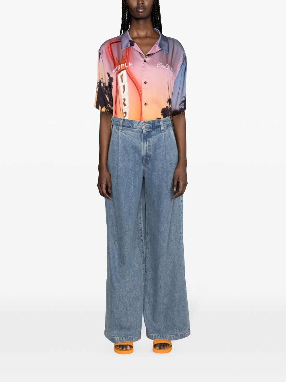 Ellis mid-rise wide-leg jeans - 2