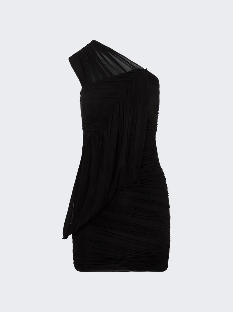 EDFU One-Shoulder Mini Dress Black 1