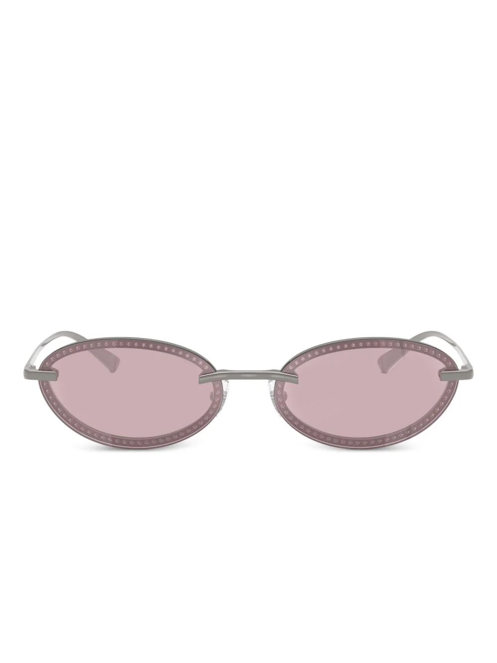 oval-frame sunglasses - 1