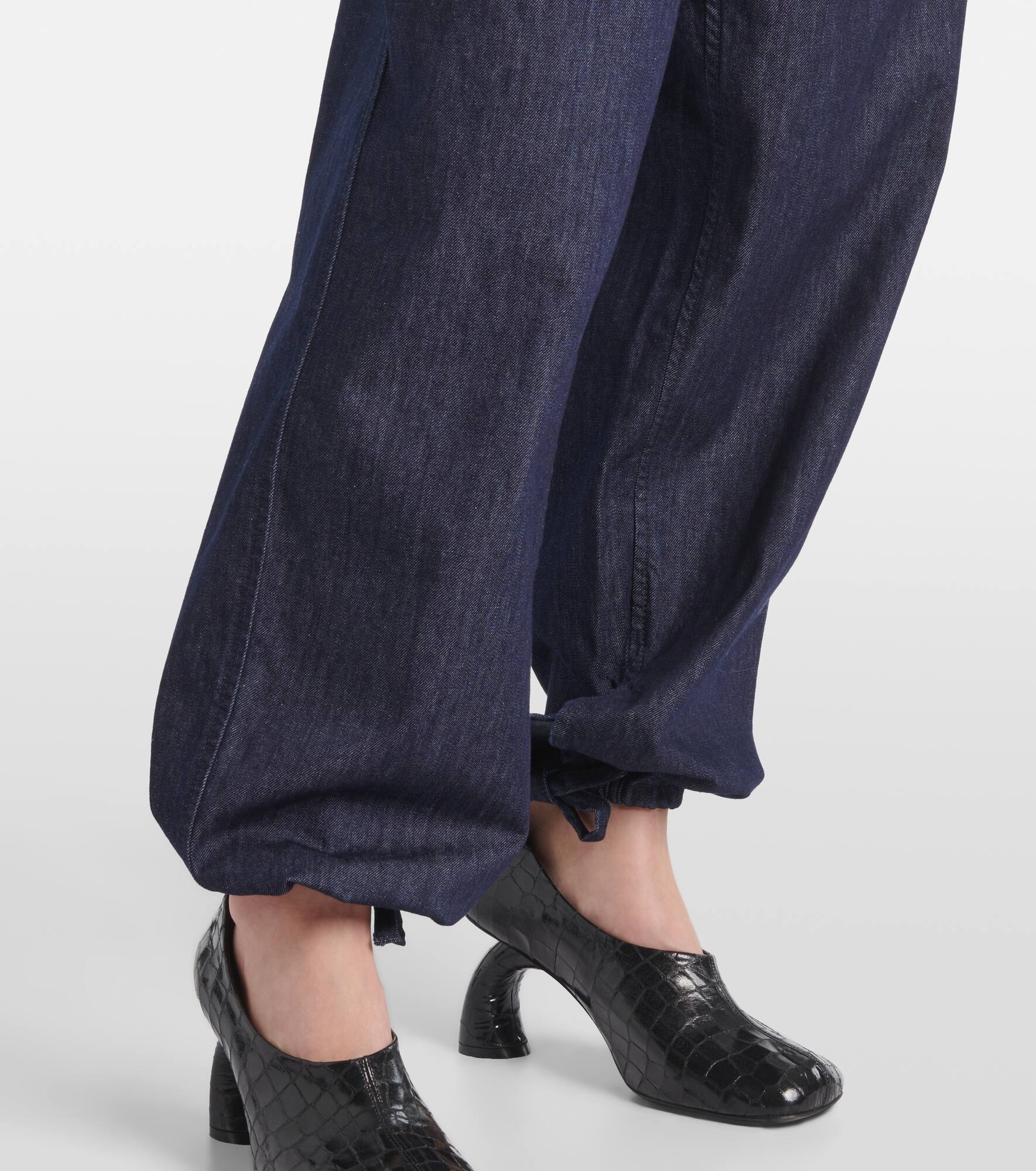 Denim straight pants - 5