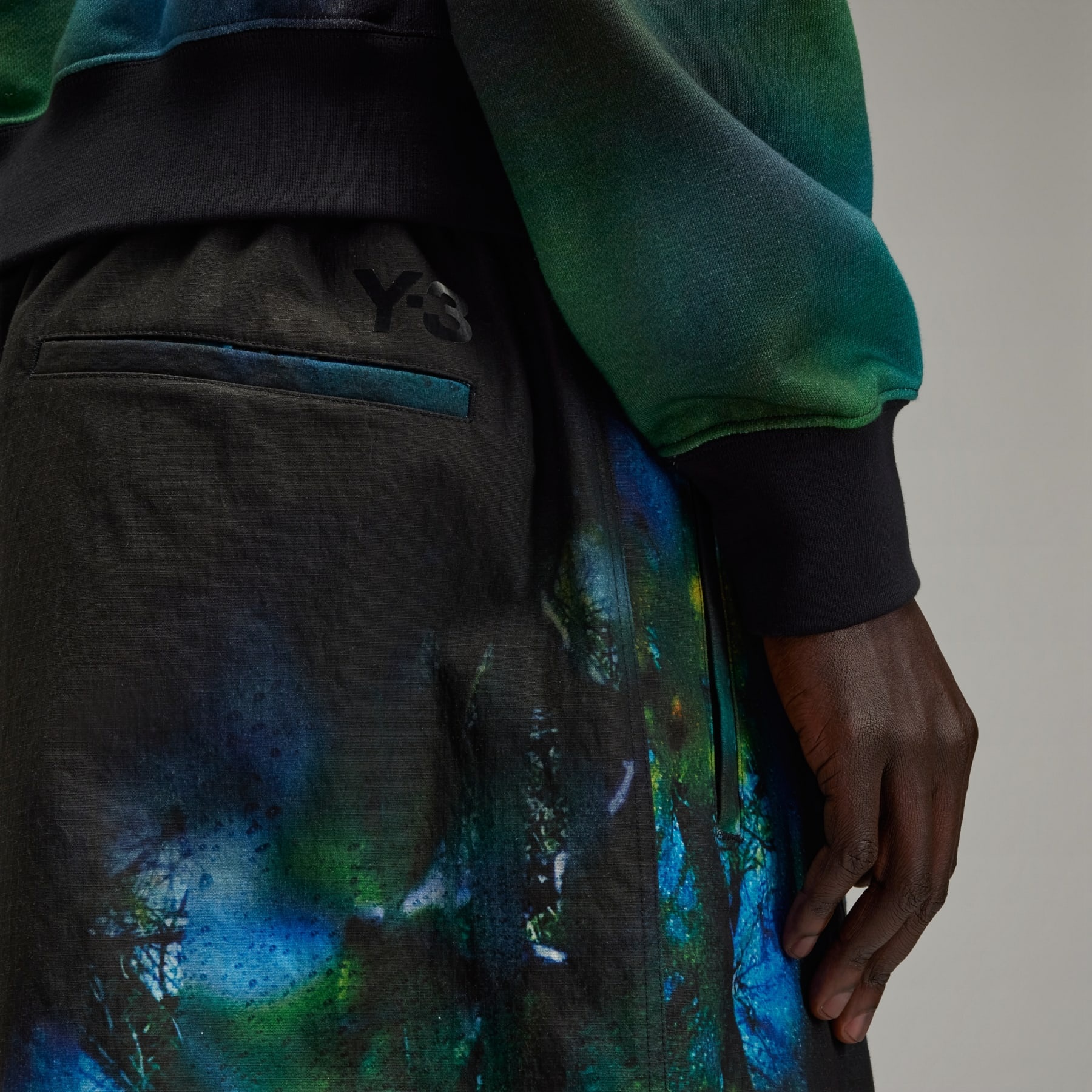 Y-3 AOP Ripstop Shorts - 6