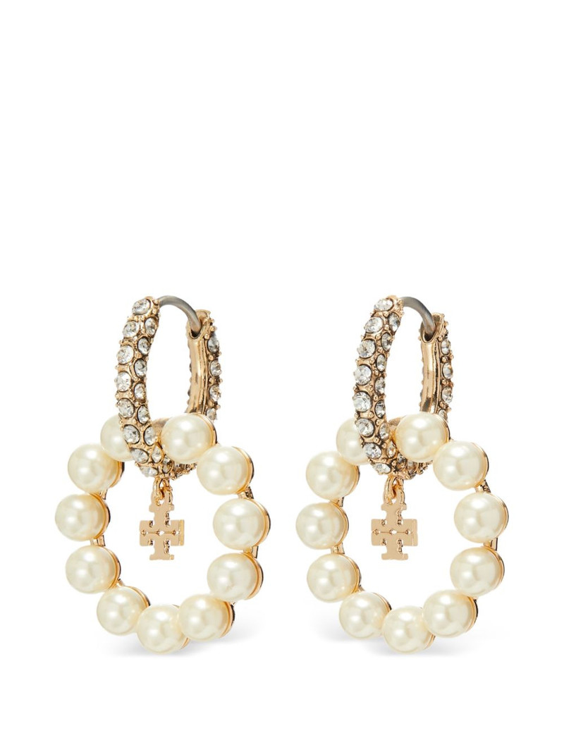 Moondance pearl hoop earrings 3