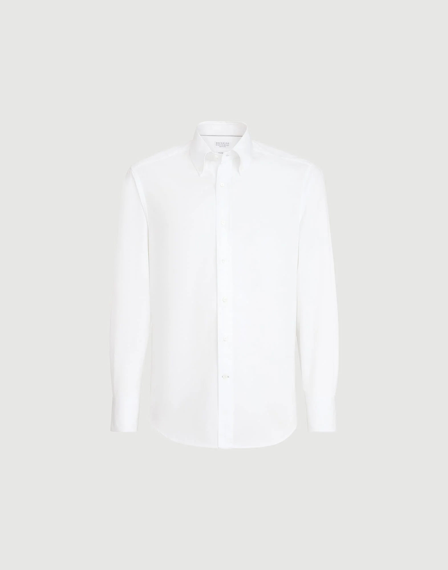 Twill shirt with button-down collar - 1
