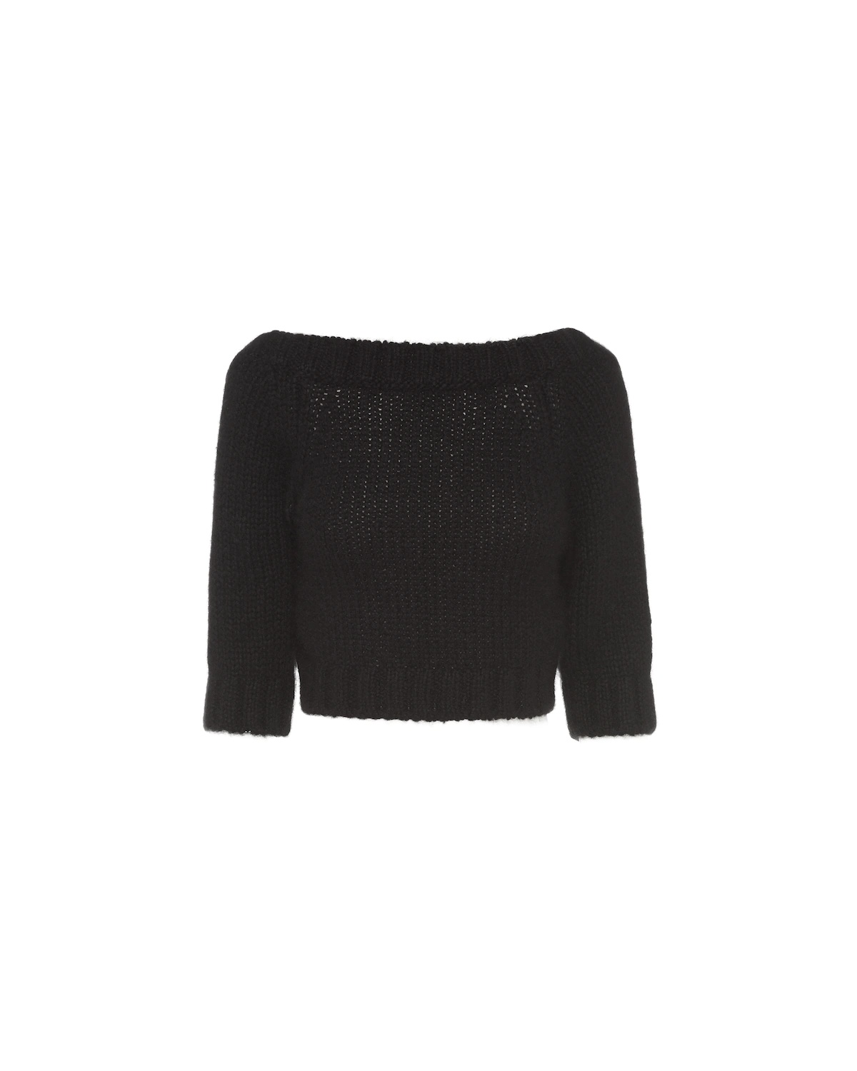 Cashmere boat neck sweater - 1