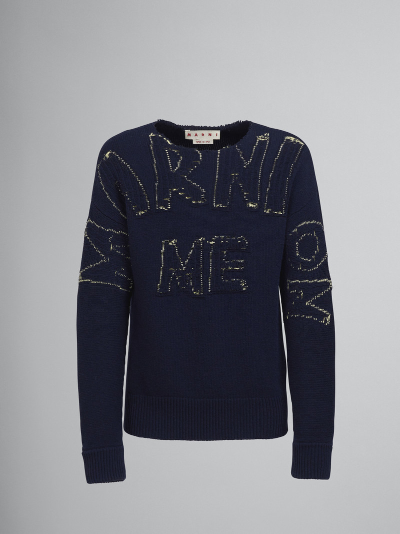 SHETLAND WOOL MARNI ON ME CREWNECK SWEATER 1