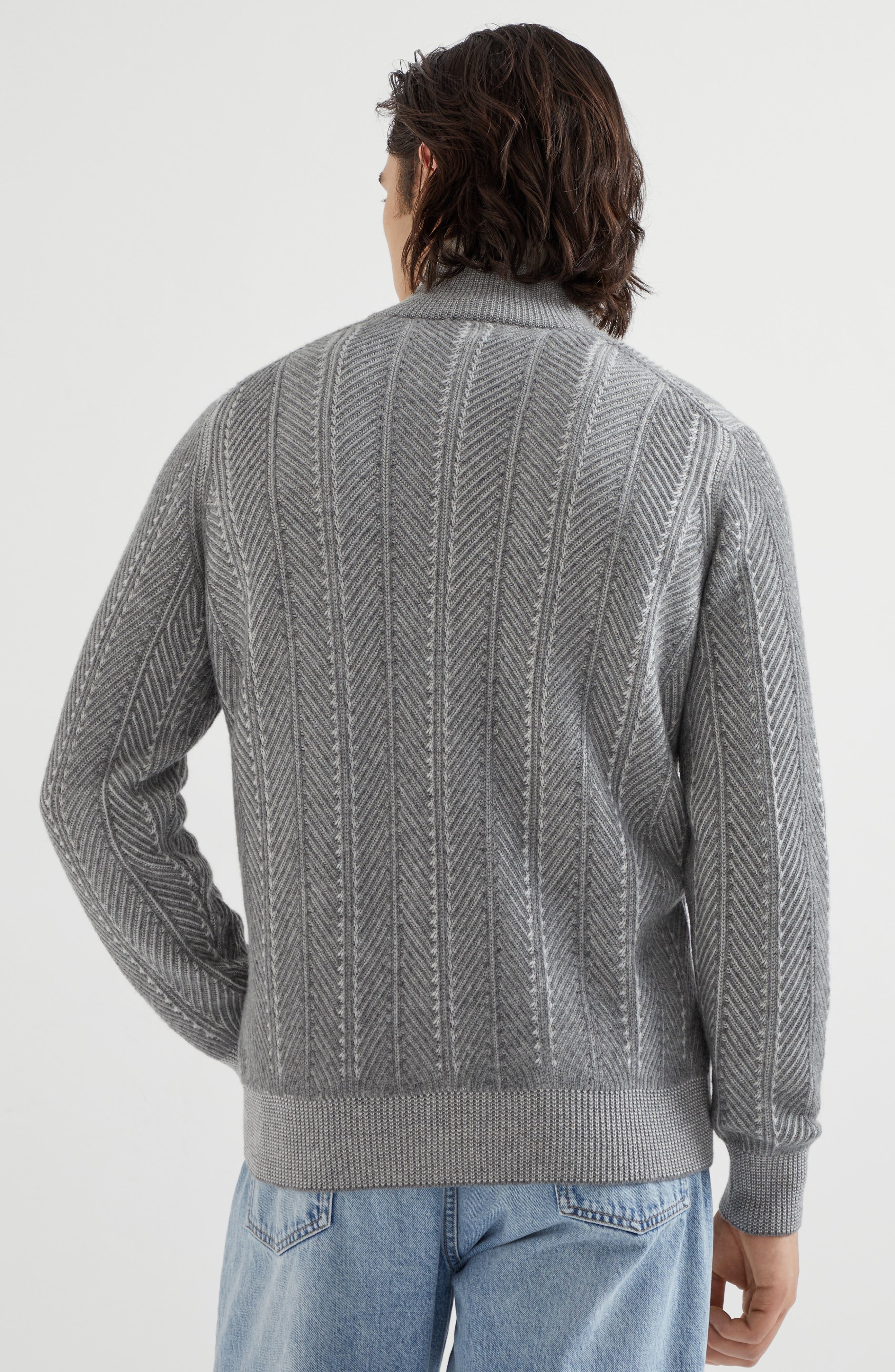 Brunello Cucinelli Vanisé cardigan in Dark Grey at Nordstrom - 3