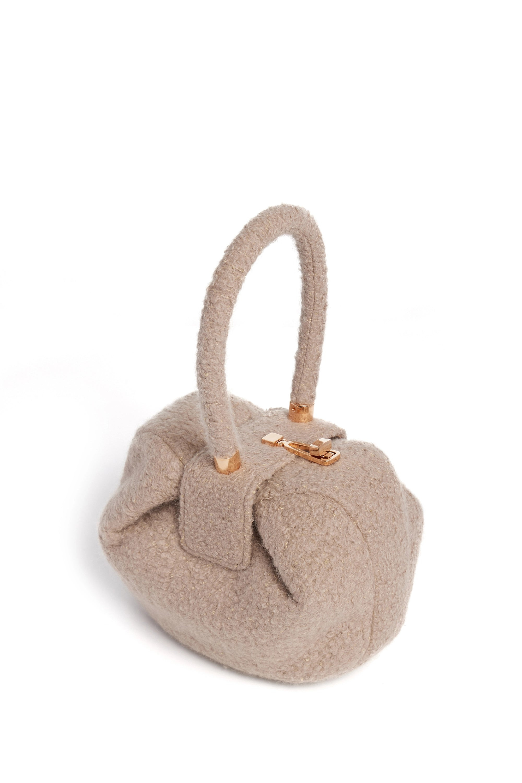Nina Bag in Camel Cashmere Boucle 3