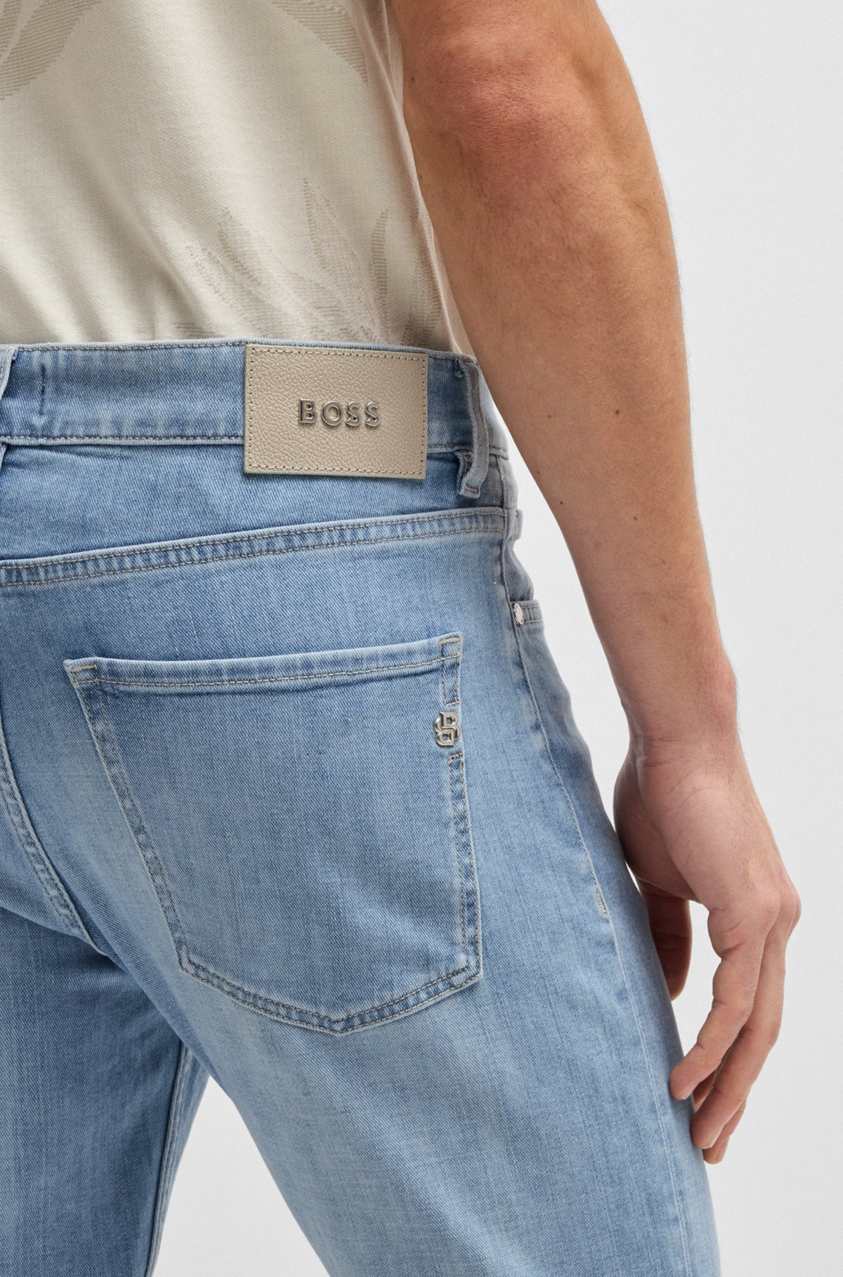 DELAWARE SLIM-FIT JEANS IN BLUE ITALIAN DENIM - 5
