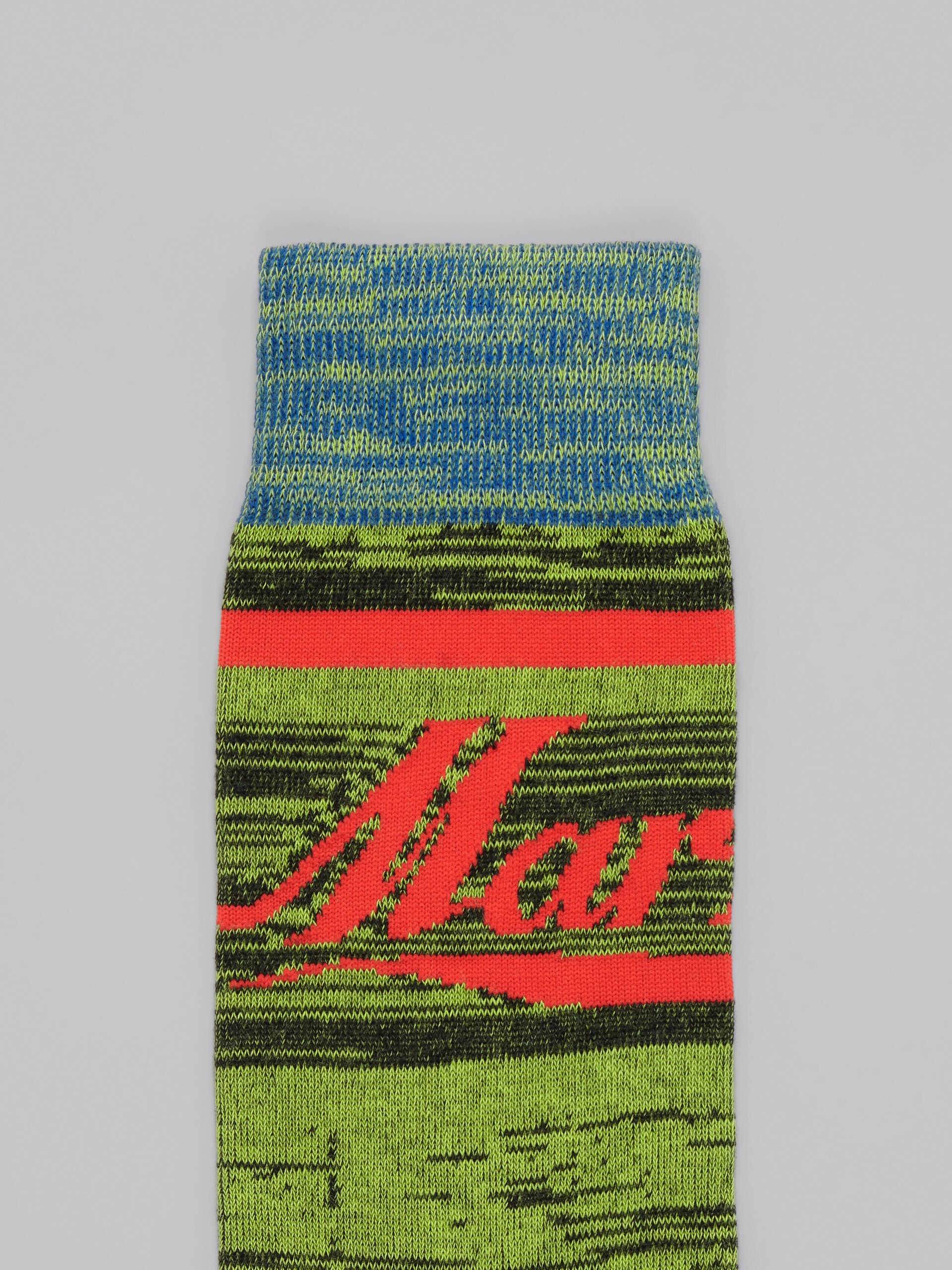 GREEN-TONE LOGO SOCKS - 3