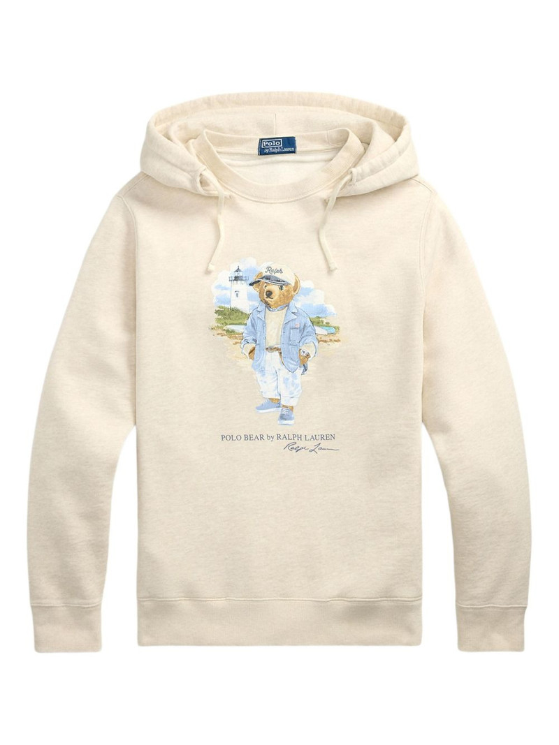 Bear-motif hoodie 1