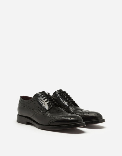 Dolce & Gabbana Brushed calfskin derby brogues outlook