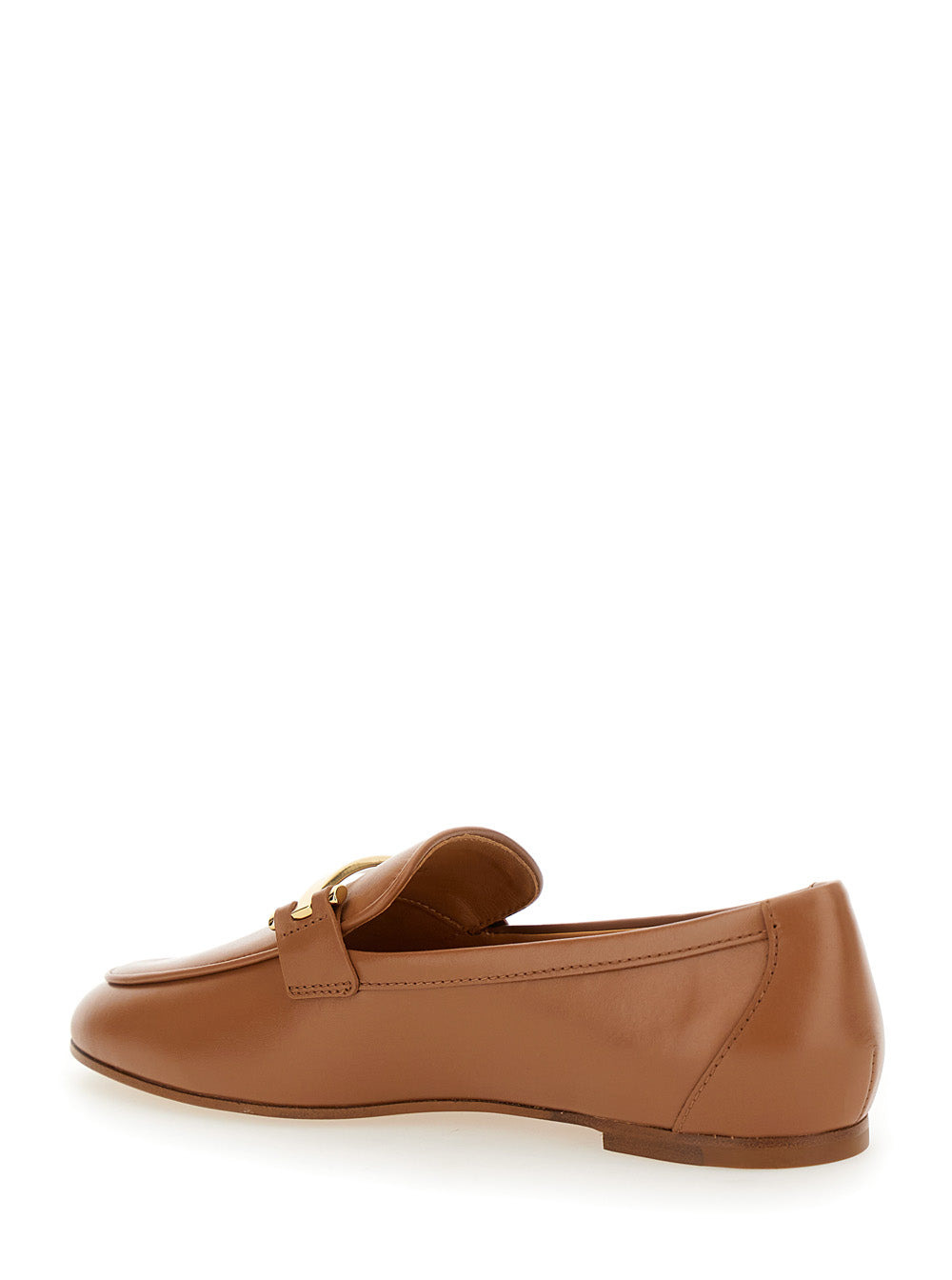 Tod's Women Brown Loafers With Logo Plaque In Leather Woman - 3