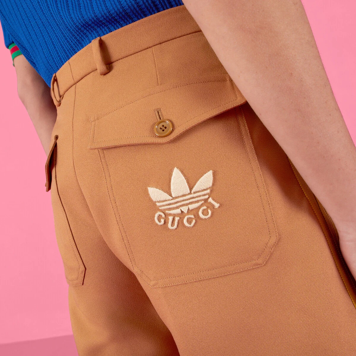 adidas x Gucci fluid drill shorts - 4