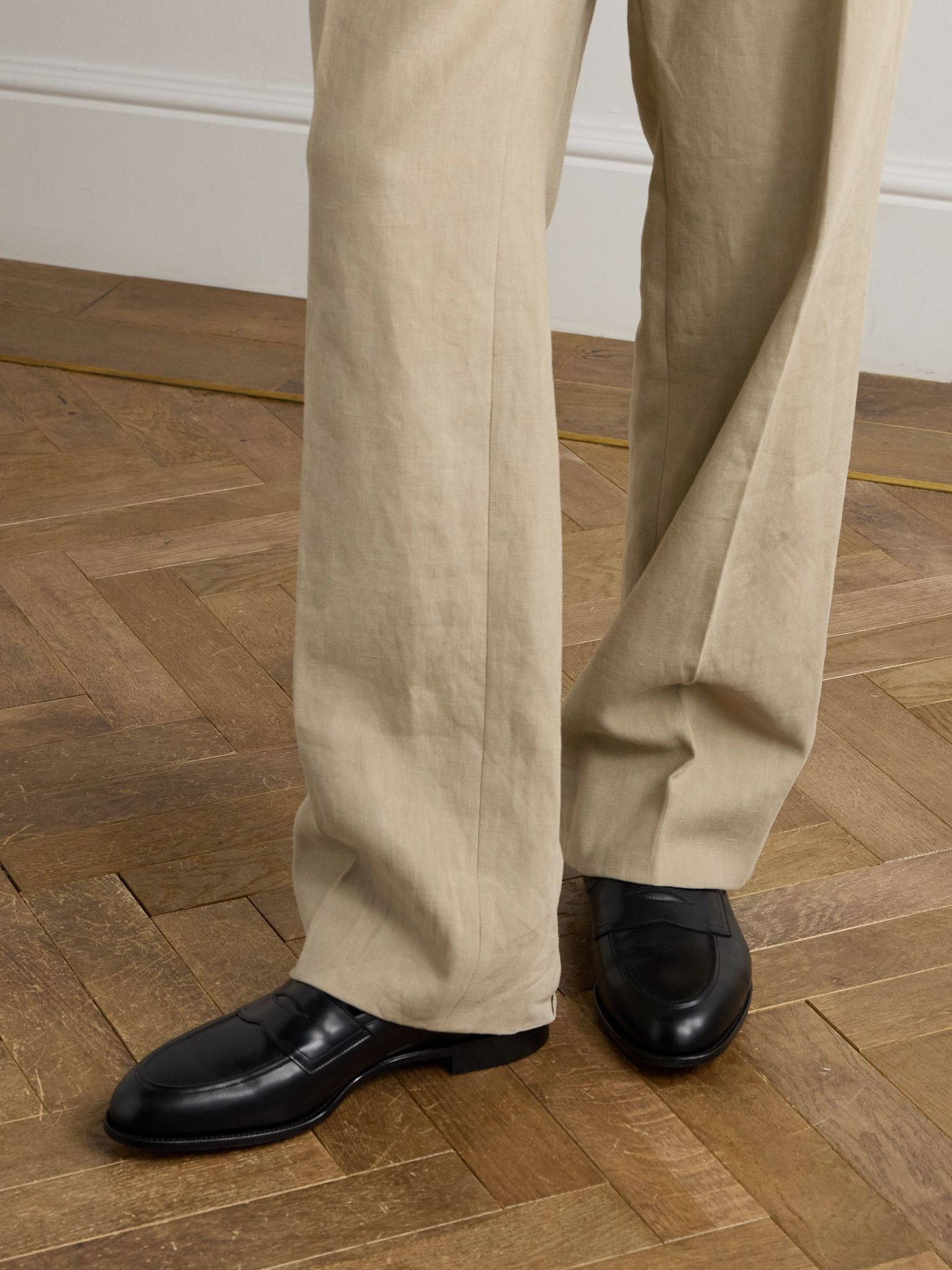 Piccadilly Leather Penny Loafers Black - 2
