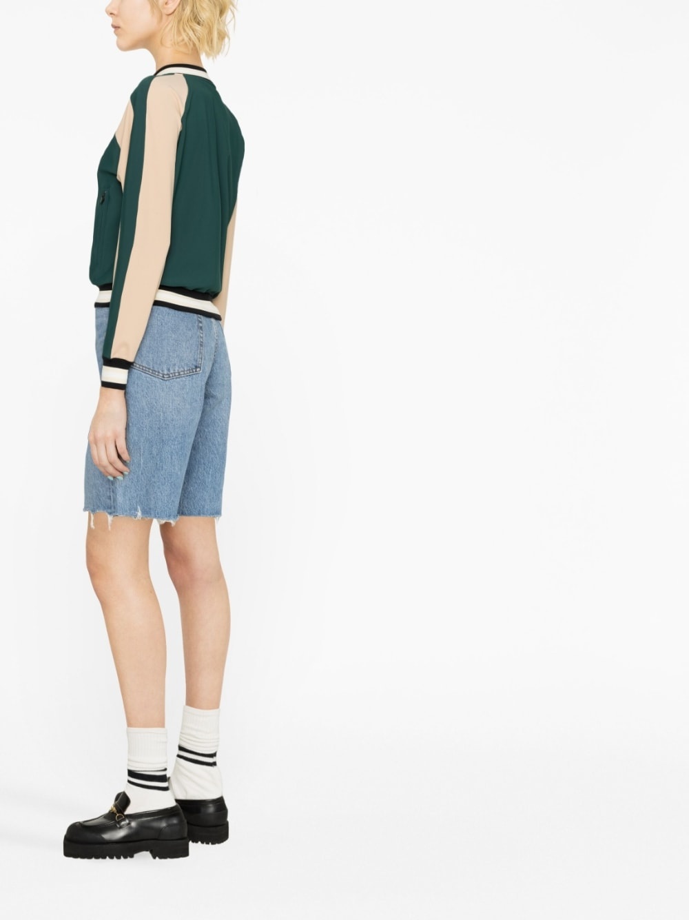 cropped bomber jacket - 4