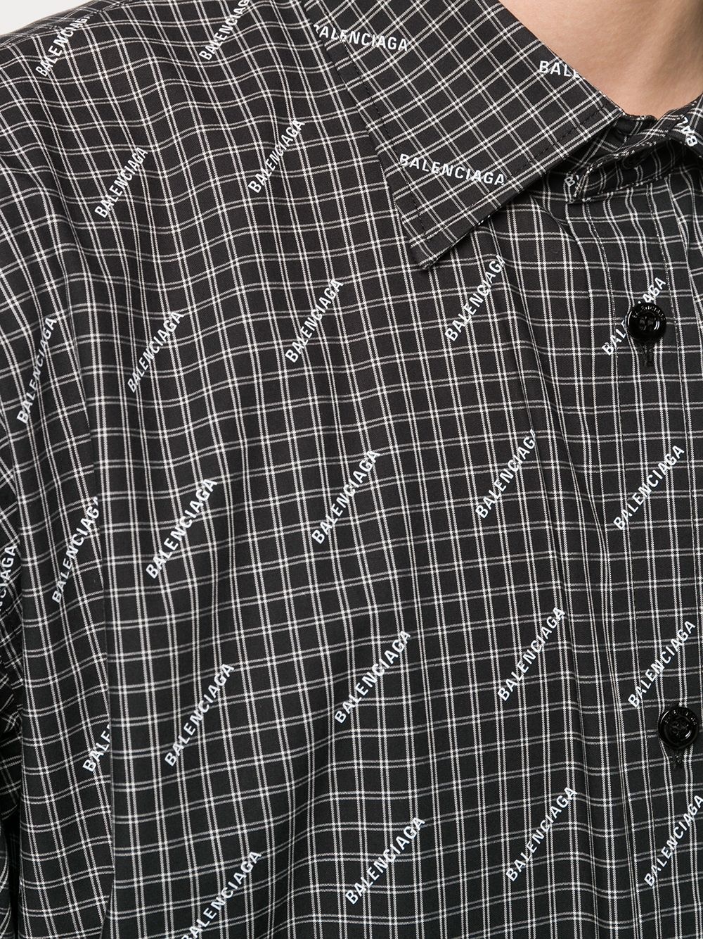 logo plaid shirt - 5