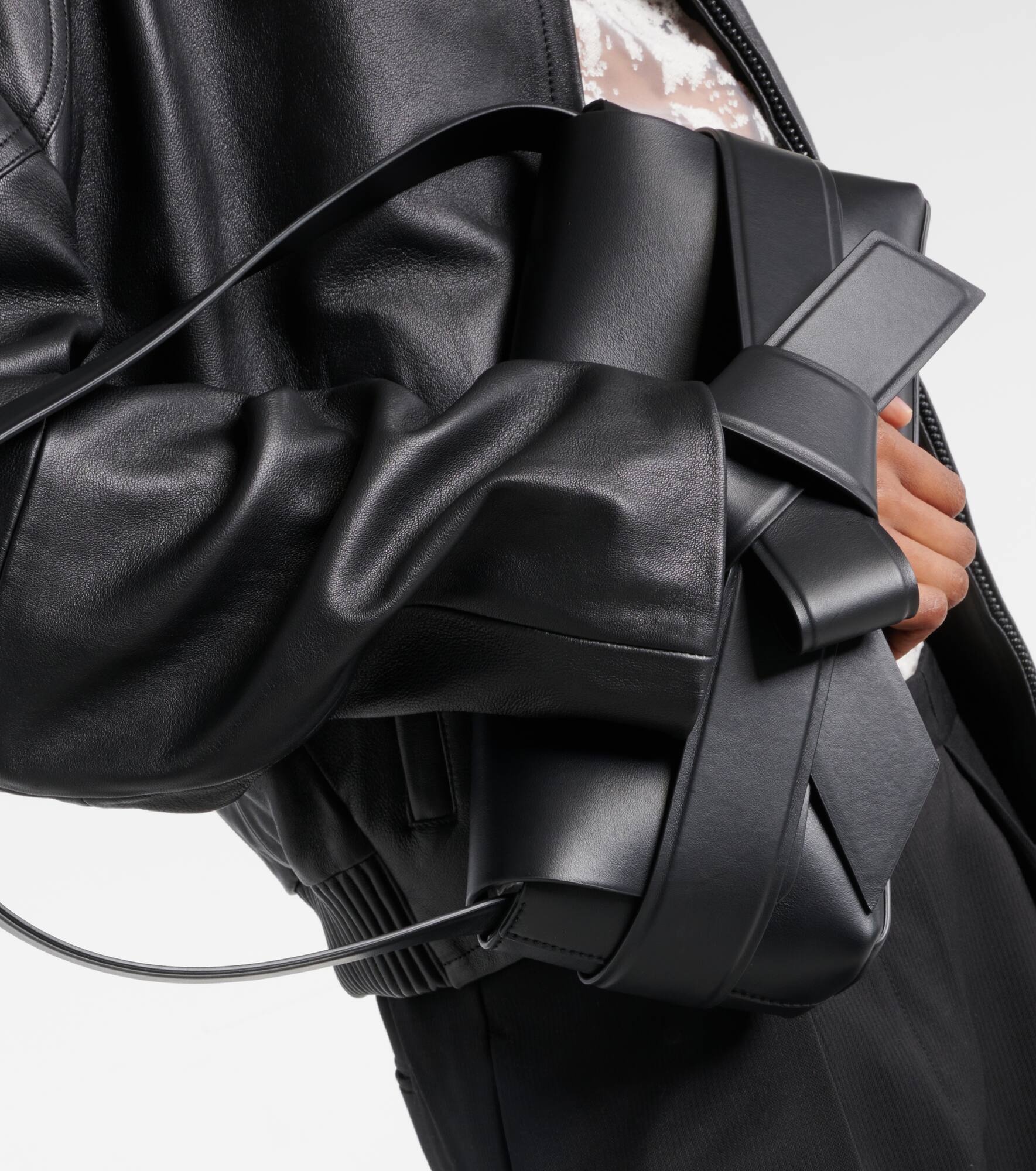 Musubi leather shoulder bag - 7