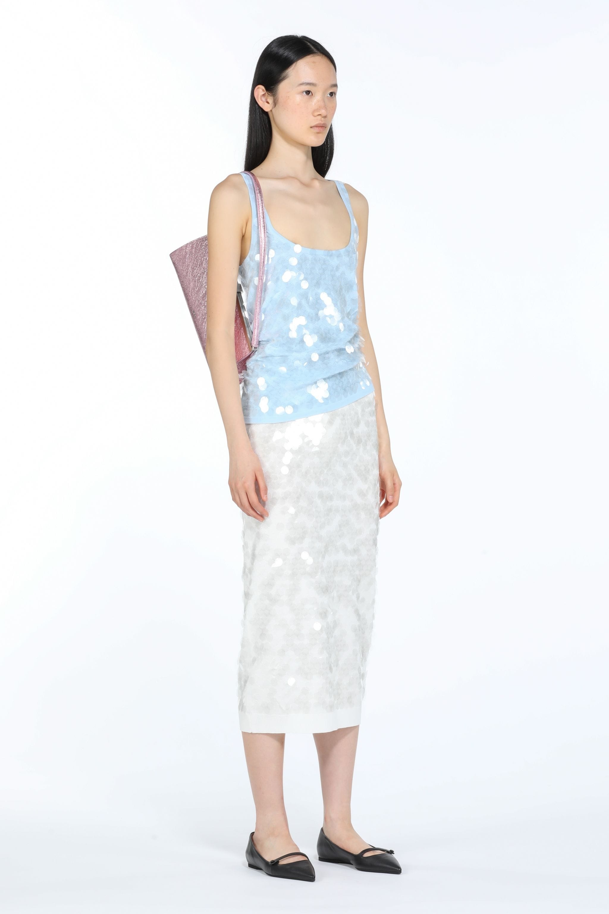 SEQUIN COTTON TANK TOP - 4